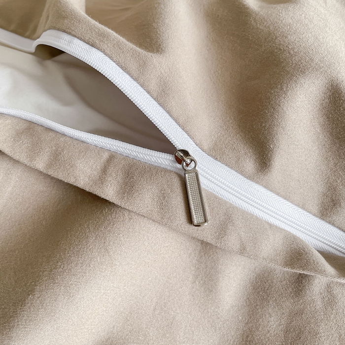 91家纺网 家纺一手货源 找家纺 小叮当家纺仓储工厂店 2025新款(买家秀 不断货)A类亲肤全棉纯棉色织大提花磨毛四件套床单床笠-花漾 繁花寄语-咖