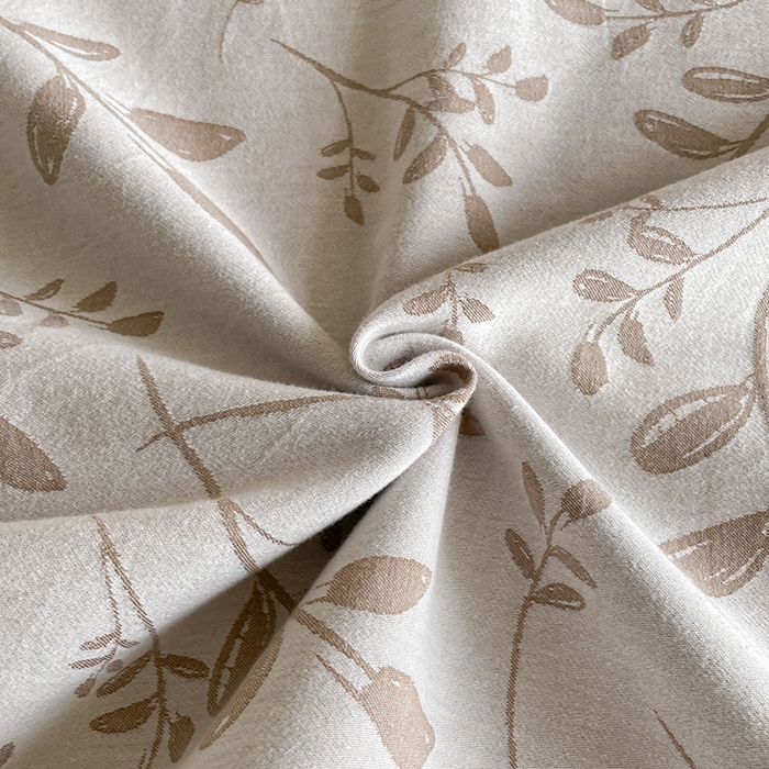 91家纺网 家纺一手货源 找家纺 小叮当家纺仓储工厂店 2025新款(买家秀 不断货)A类亲肤全棉纯棉色织大提花磨毛四件套床单床笠-花漾 浪漫满屋-咖