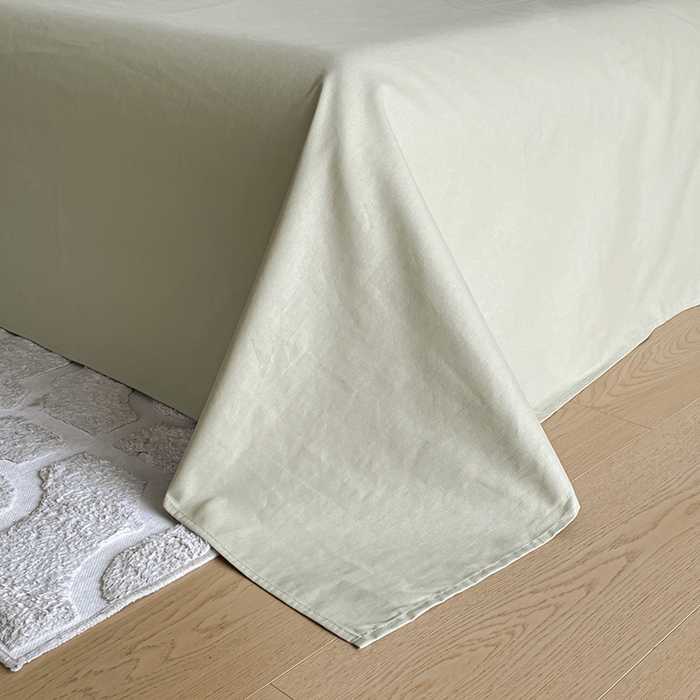 91家纺网 家纺一手货源 找家纺 小叮当家纺仓储工厂店 2025新款(买家秀 不断货)A类亲肤全棉纯棉色织大提花磨毛四件套床单床笠-花漾 浪漫满屋-绿