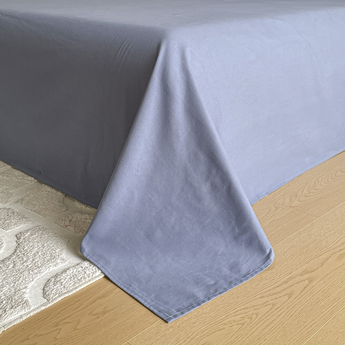 91家纺网 家纺一手货源 找家纺 小叮当家纺仓储工厂店 2025新款(买家秀 不断货)A类亲肤全棉纯棉色织大提花磨毛四件套床单床笠-花漾 繁花寄语-蓝