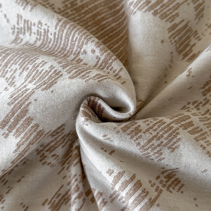 91家纺网 家纺一手货源 找家纺 小叮当家纺仓储工厂店 2025新款(买家秀 不断货)亲肤A类母婴级全棉纯棉三层纱色织提花磨毛四件套素影 素影-静谧-咖