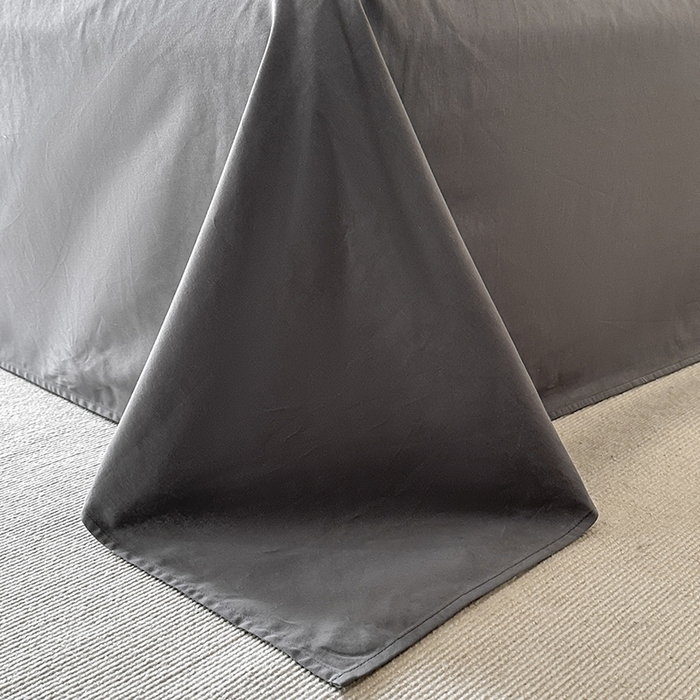 91家纺网 家纺一手货源 找家纺 小叮当家纺仓储工厂店 2025新款(买家秀 不断货)亲肤A类母婴级全棉纯棉三层纱色织提花磨毛四件套素影 素影-烟花-灰