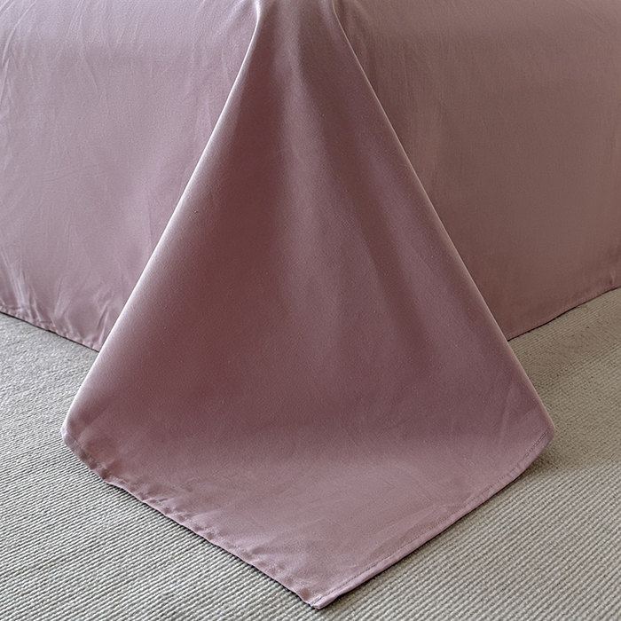 91家纺网 家纺一手货源 找家纺 小叮当家纺仓储工厂店 2025新款(买家秀 不断货)亲肤A类母婴级全棉纯棉三层纱色织提花磨毛四件套素影 素影-本色-粉