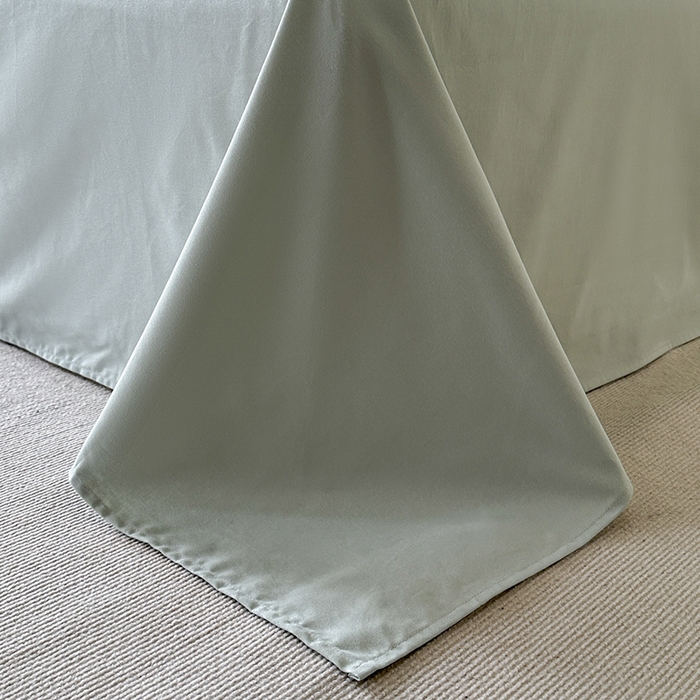 91家纺网 家纺一手货源 找家纺 小叮当家纺仓储工厂店 2025新款(买家秀 不断货)亲肤A类母婴级全棉纯棉三层纱色织提花磨毛四件套素影 素影-本色-绿