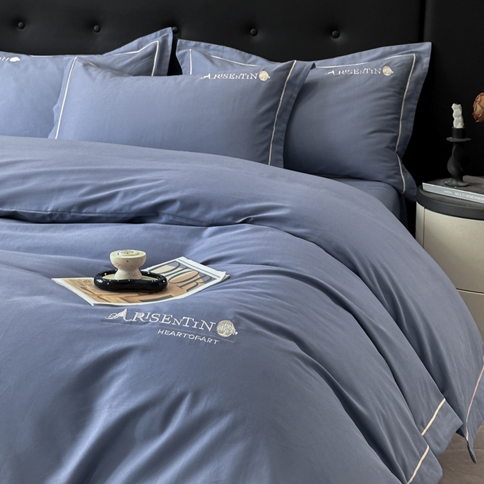 91家纺网 家纺一手货源 找家纺 （总）小叮当家纺仓储工厂店 2025新款(买家秀 不断货)A类全棉长绒棉纯棉加厚刺绣磨毛四件套-邂逅