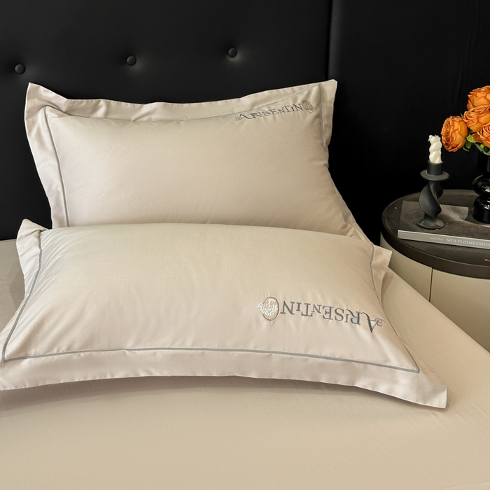 91家纺网 家纺一手货源 找家纺 小叮当家纺仓储工厂店 2025新款(买家秀 不断货)A类全棉长绒棉纯棉加厚刺绣磨毛四件套-邂逅 邂逅-钛银灰