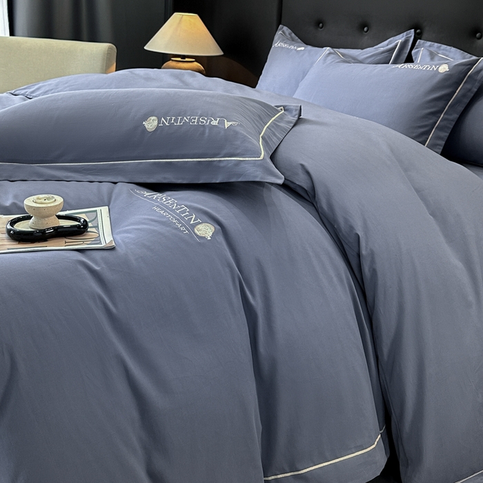 91家纺网 家纺一手货源 找家纺 （总）小叮当家纺仓储工厂店 2025新款(买家秀 不断货)A类全棉长绒棉纯棉加厚刺绣磨毛四件套-邂逅