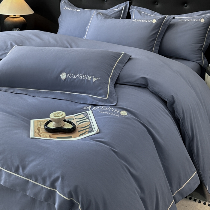 91家纺网 家纺一手货源 找家纺 （总）小叮当家纺仓储工厂店 2025新款(买家秀 不断货)A类全棉长绒棉纯棉加厚刺绣磨毛四件套-邂逅