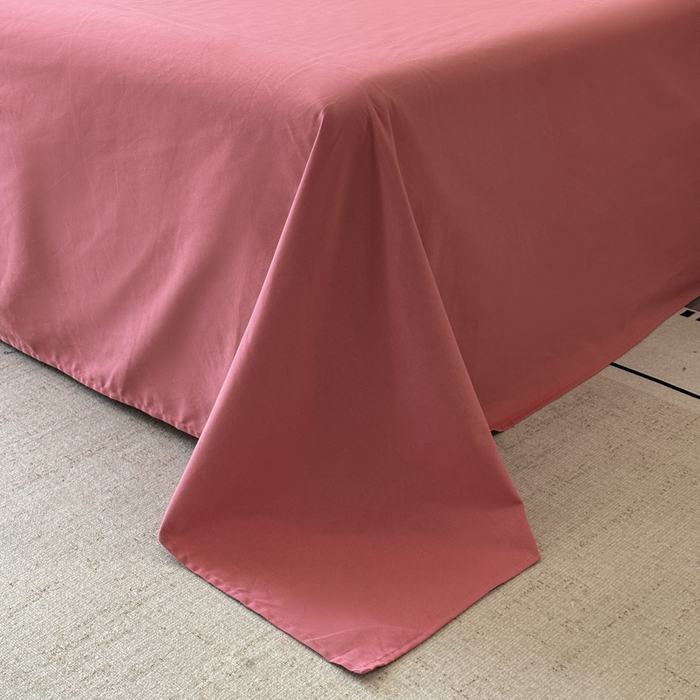 91家纺网 家纺一手货源 找家纺 小叮当家纺仓储工厂店 2025新款(买家秀 不断货)A类全棉长绒棉纯棉加厚刺绣磨毛四件套-邂逅 邂逅-蜜豆红