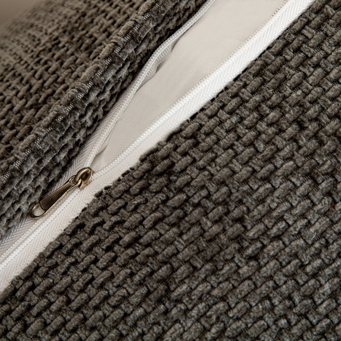 91家纺网 家纺一手货源 找家纺 沐沐家纺 2026新款十字绒三角靠背 碳黑黑