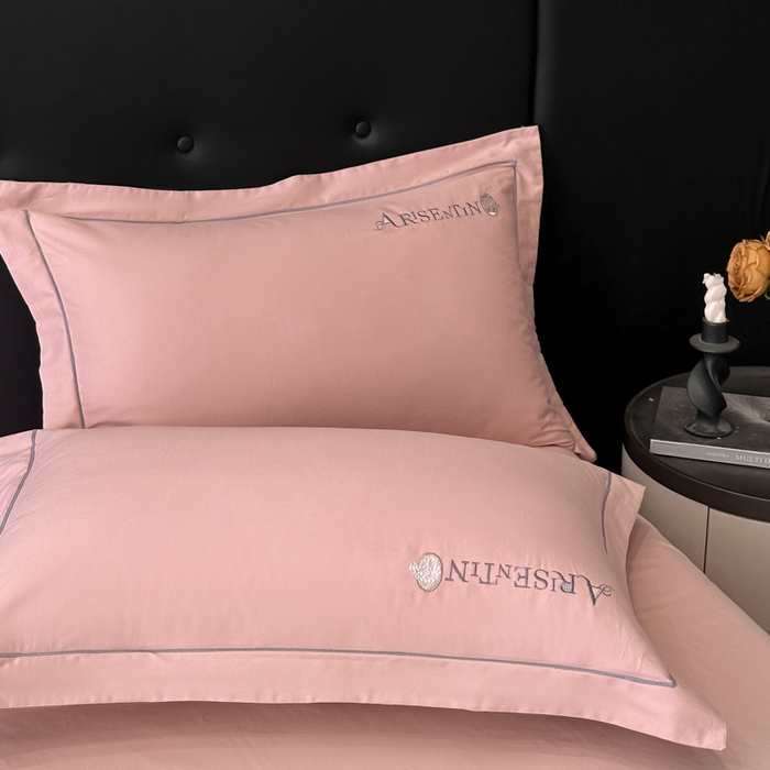 91家纺网 家纺一手货源 找家纺 小叮当家纺仓储工厂店 2025新款(买家秀 不断货)A类全棉长绒棉纯棉加厚刺绣磨毛四件套-邂逅 邂逅-露娜粉