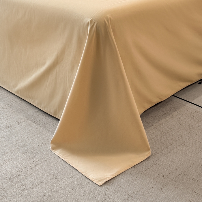 91家纺网 家纺一手货源 找家纺 小叮当家纺仓储工厂店 2025新款(买家秀 不断货)A类全棉长绒棉纯棉加厚刺绣磨毛四件套-邂逅 邂逅-琥珀金