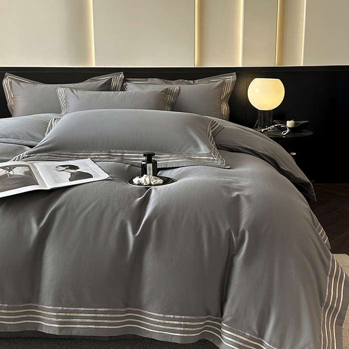 91家纺网 家纺一手货源 找家纺 （总）小叮当家纺仓储工厂店 2025新款A类(买家秀 不断货)全棉纯棉长绒棉纯棉加厚刺绣磨毛四件套-千浔系列