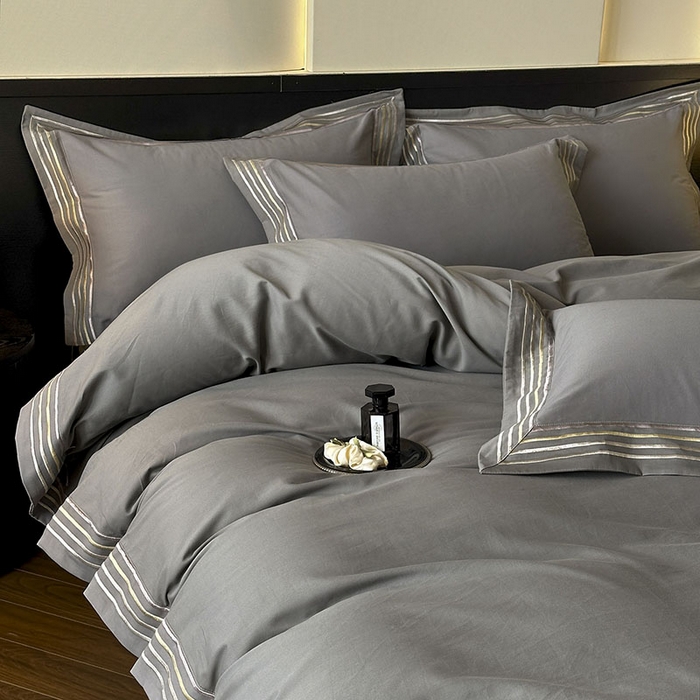 91家纺网 家纺一手货源 找家纺 （总）小叮当家纺仓储工厂店 2025新款A类(买家秀 不断货)全棉纯棉长绒棉纯棉加厚刺绣磨毛四件套-千浔系列