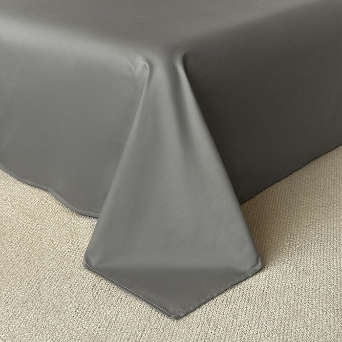 91家纺网 家纺一手货源 找家纺 小叮当家纺仓储工厂店 2025新款A类(买家秀 不断货)全棉纯棉长绒棉纯棉加厚刺绣磨毛四件套-千浔系列 千浔-帝都灰