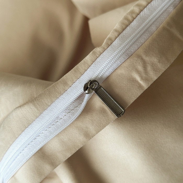 91家纺网 家纺一手货源 找家纺 小叮当家纺仓储工厂店 2025新款A类(买家秀 不断货)全棉纯棉长绒棉纯棉加厚刺绣磨毛四件套-千浔系列 千浔-奶茶杏