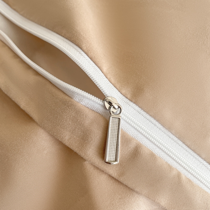 91家纺网 家纺一手货源 找家纺 小叮当家纺仓储工厂店 2025新款秋冬(买家秀 不断货)A类亲肤全棉纯棉色织水洗三层纱提花纯棉四件套 望月-咖