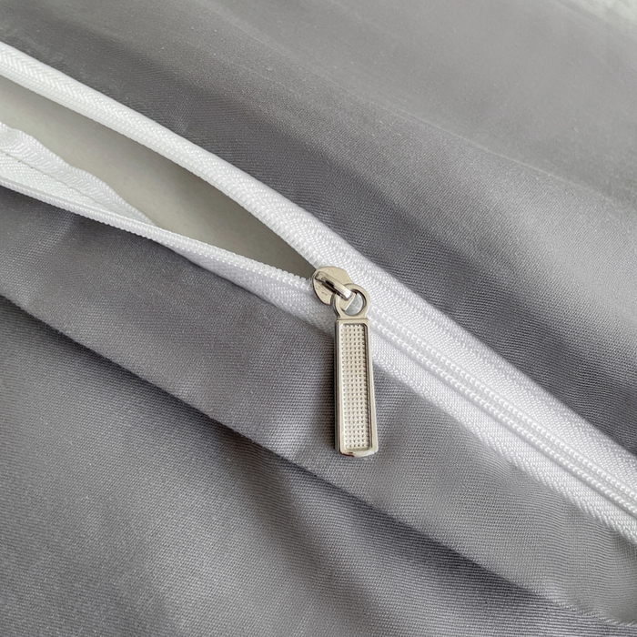 91家纺网 家纺一手货源 找家纺 小叮当家纺仓储工厂店 2025新款秋冬(买家秀 不断货)A类亲肤全棉纯棉色织水洗三层纱提花纯棉四件套 棕榈韵致-灰