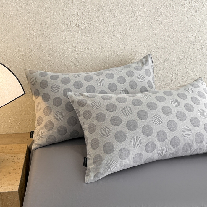 91家纺网 家纺一手货源 找家纺 小叮当家纺仓储工厂店 2025新款秋冬(买家秀 不断货)A类亲肤全棉纯棉色织水洗三层纱提花纯棉四件套 波妞-灰