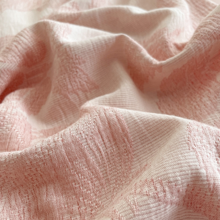 91家纺网 家纺一手货源 找家纺 小叮当家纺仓储工厂店 2025新款秋冬(买家秀 不断货)A类亲肤全棉纯棉色织水洗三层纱提花纯棉四件套 望月-粉