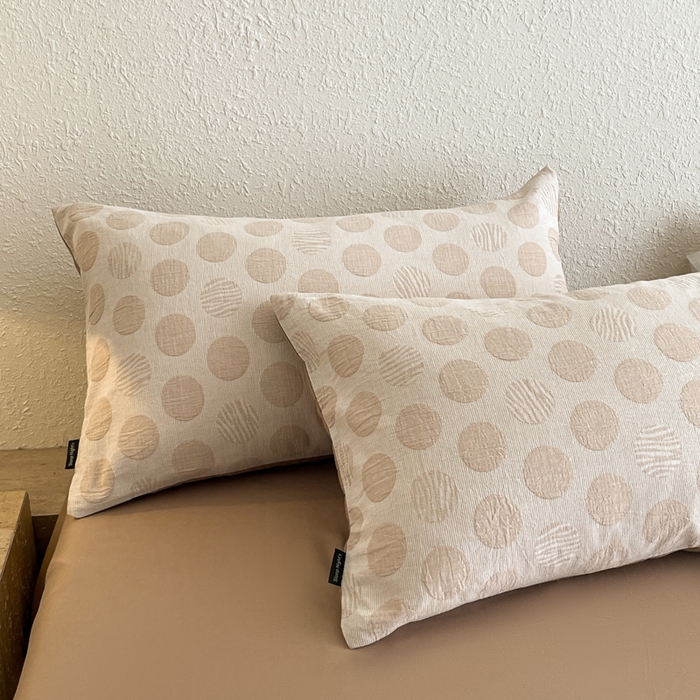 91家纺网 家纺一手货源 找家纺 小叮当家纺仓储工厂店 2025新款秋冬(买家秀 不断货)A类亲肤全棉纯棉色织水洗三层纱提花纯棉四件套 波妞-咖