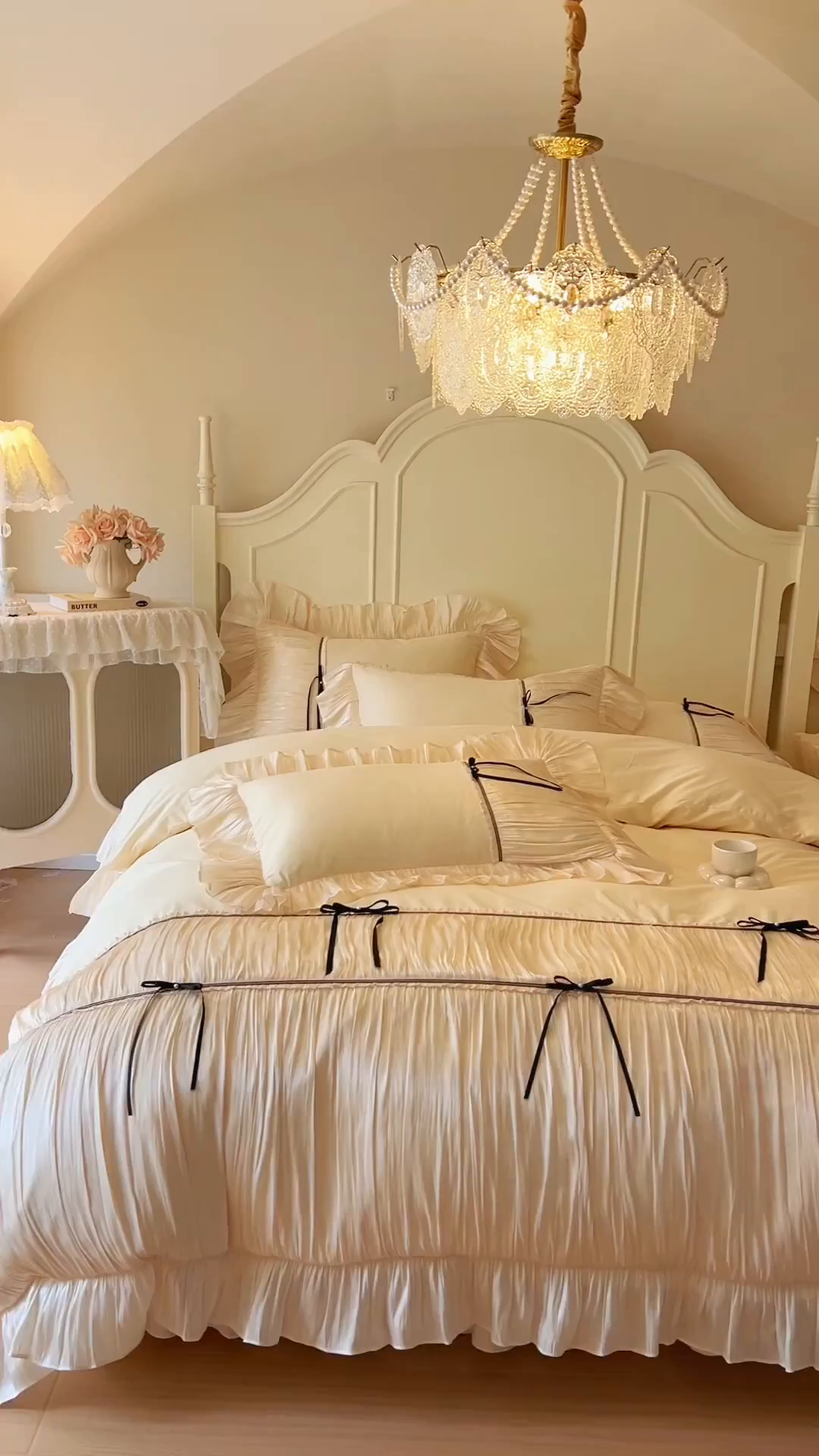 91家纺网 家纺一手货源 找家纺 （总）亲亲公主 2025新款全棉法式公主风四件套-凯莉公主