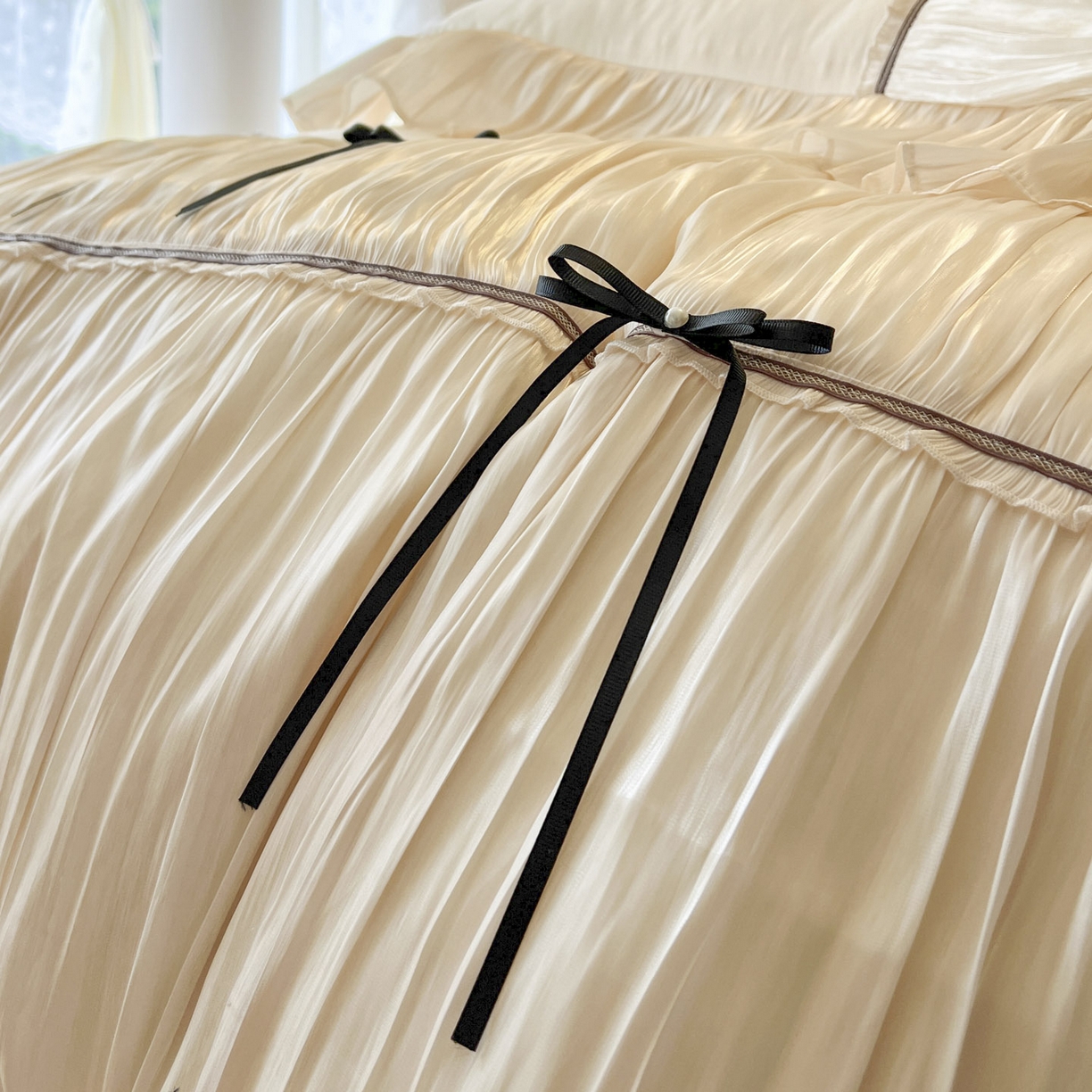 91家纺网 家纺一手货源 找家纺 （总）亲亲公主 2025新款全棉法式公主风四件套-凯莉公主