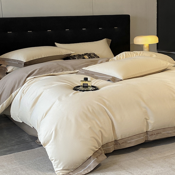 91家纺网 家纺一手货源 找家纺 小叮当家纺仓储工厂店 2025新款 (买家秀 不断货)更细腻A类全棉纯棉100支长绒棉磨毛四件套不毛 香草摩卡