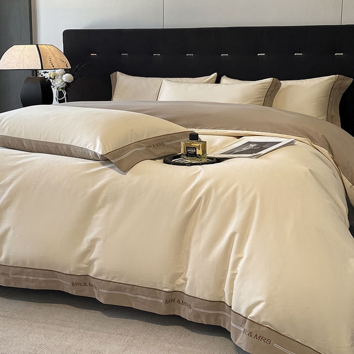 91家纺网 家纺一手货源 找家纺 小叮当家纺仓储工厂店 2025新款 (买家秀 不断货)更细腻A类全棉纯棉100支长绒棉磨毛四件套不毛 香草摩卡