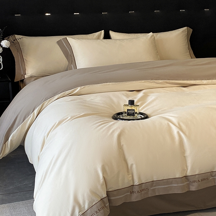 91家纺网 家纺一手货源 找家纺 小叮当家纺仓储工厂店 2025新款 (买家秀 不断货)更细腻A类全棉纯棉100支长绒棉磨毛四件套不毛 香草摩卡