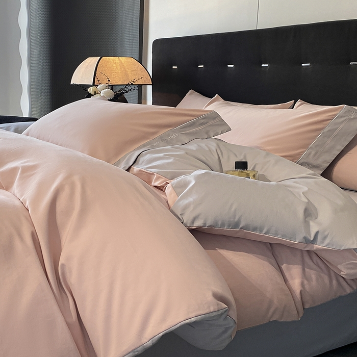 91家纺网 家纺一手货源 找家纺 小叮当家纺仓储工厂店 2025新款 (买家秀 不断货)更细腻A类全棉纯棉100支长绒棉磨毛四件套不毛 果粉浅银