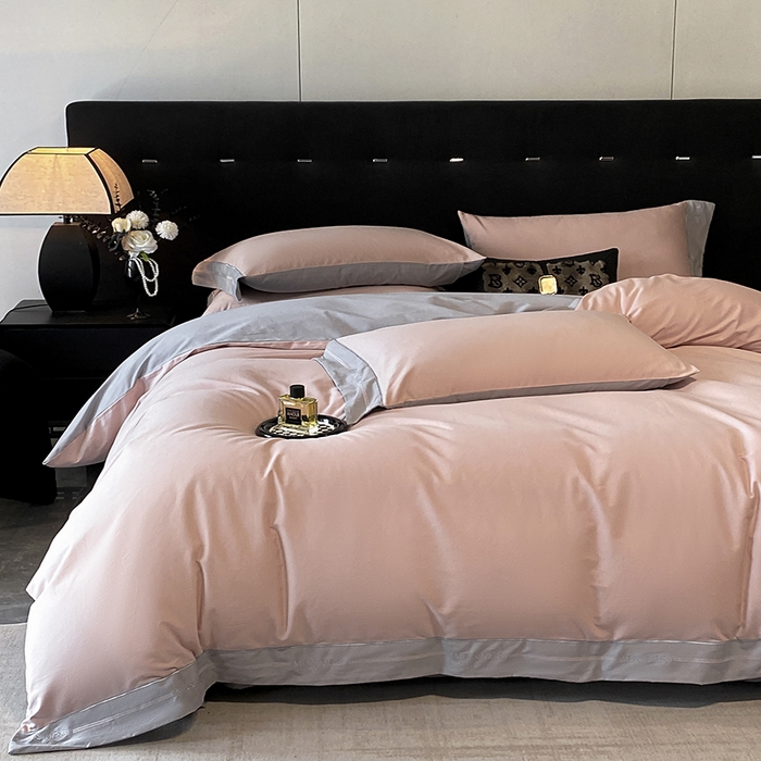 91家纺网 家纺一手货源 找家纺 小叮当家纺仓储工厂店 2025新款 (买家秀 不断货)更细腻A类全棉纯棉100支长绒棉磨毛四件套不毛 果粉浅银