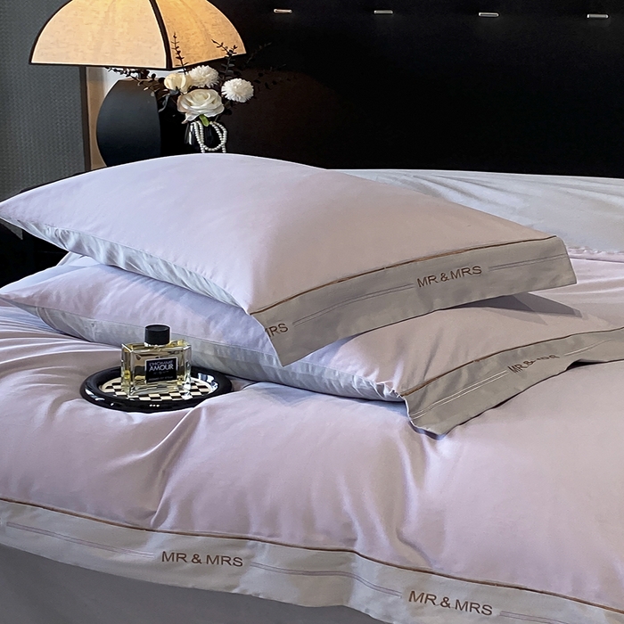 91家纺网 家纺一手货源 找家纺 小叮当家纺仓储工厂店 2025新款 (买家秀 不断货)更细腻A类全棉纯棉100支长绒棉磨毛四件套不毛 曼紫云灰