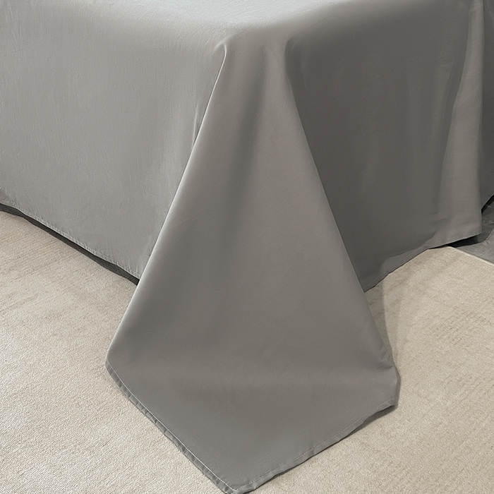 91家纺网 家纺一手货源 找家纺 小叮当家纺仓储工厂店 2025新款 (买家秀 不断货)更细腻A类全棉纯棉100支长绒棉磨毛四件套不毛 峰白绅灰