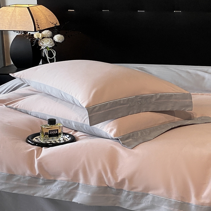 91家纺网 家纺一手货源 找家纺 小叮当家纺仓储工厂店 2025新款 (买家秀 不断货)更细腻A类全棉纯棉100支长绒棉磨毛四件套不毛 果粉浅银