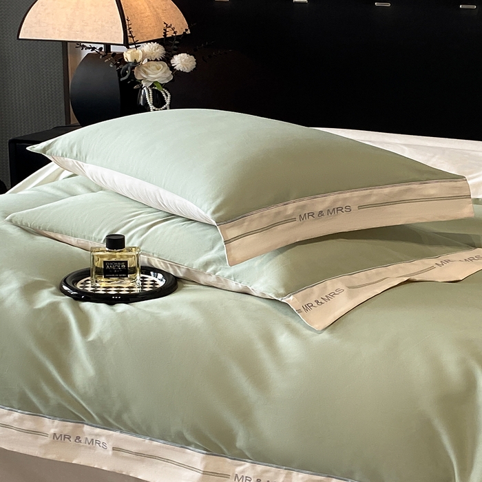 91家纺网 家纺一手货源 找家纺 小叮当家纺仓储工厂店 2025新款 (买家秀 不断货)更细腻A类全棉纯棉100支长绒棉磨毛四件套不毛 抹茶芝士