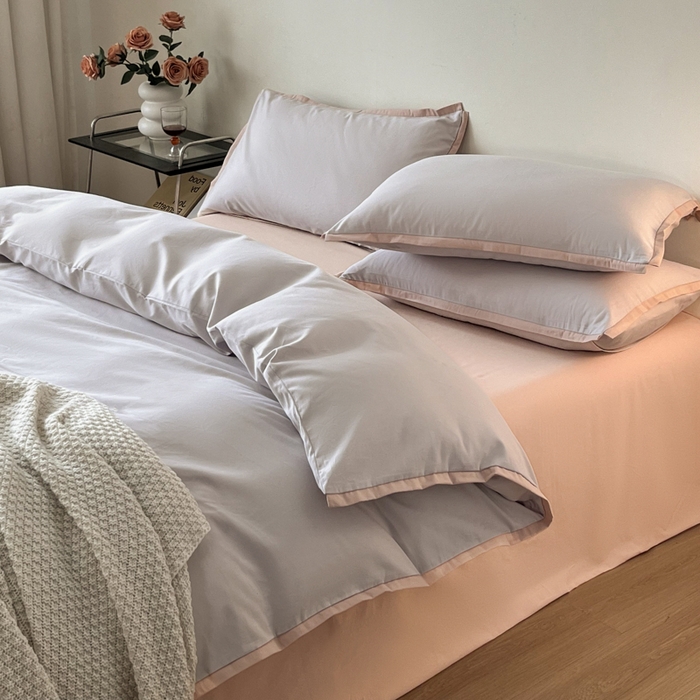 91家纺网 家纺一手货源 找家纺 小叮当家纺仓储工厂店 2025新款优质买家秀热卖不断货A类母婴级100纯棉全棉磨毛四件套全棉纯棉全棉 小宽边-硅谷银