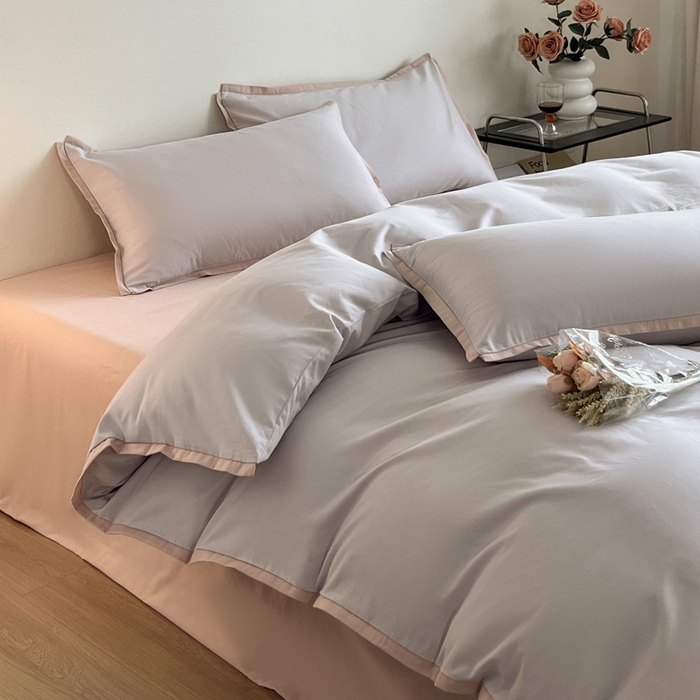 91家纺网 家纺一手货源 找家纺 小叮当家纺仓储工厂店 2025新款优质买家秀热卖不断货A类母婴级100纯棉全棉磨毛四件套全棉纯棉全棉 小宽边-硅谷银