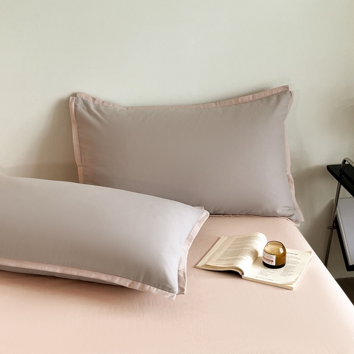 91家纺网 家纺一手货源 找家纺 小叮当家纺仓储工厂店 2025新款优质买家秀热卖不断货A类母婴级100纯棉全棉磨毛四件套全棉纯棉全棉 小宽边-灰咖色