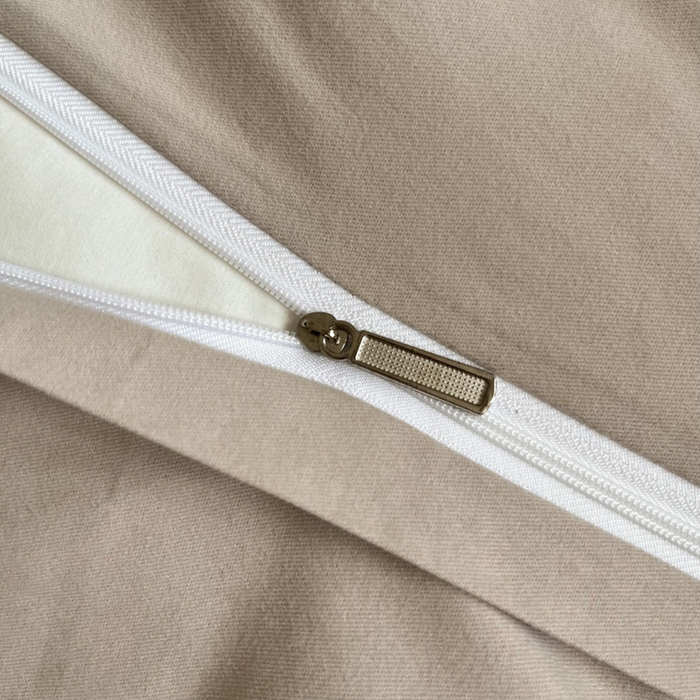 91家纺网 家纺一手货源 找家纺 小叮当家纺仓储工厂店 2025新款优质买家秀热卖不断货A类母婴级100纯棉全棉磨毛四件套全棉纯棉全棉 小宽边-灰咖色