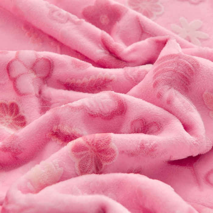 91家纺网 家纺一手货源 找家纺 畅畅家纺 2025新款亲肤舒适冬季保暖8斤重牛奶绒6D雕花绒床单四件套 繁花似锦-红