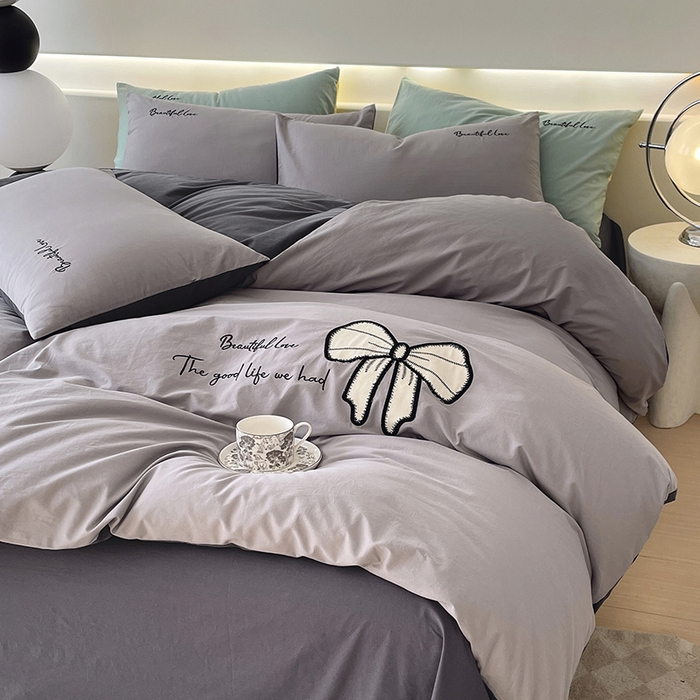 91家纺网 家纺一手货源 找家纺 （总）小叮当家纺仓储工厂店 2025新款(买家秀不断货)A类母婴及全棉纯棉水洗棉刺绣贴布绣四件套--初恋系列