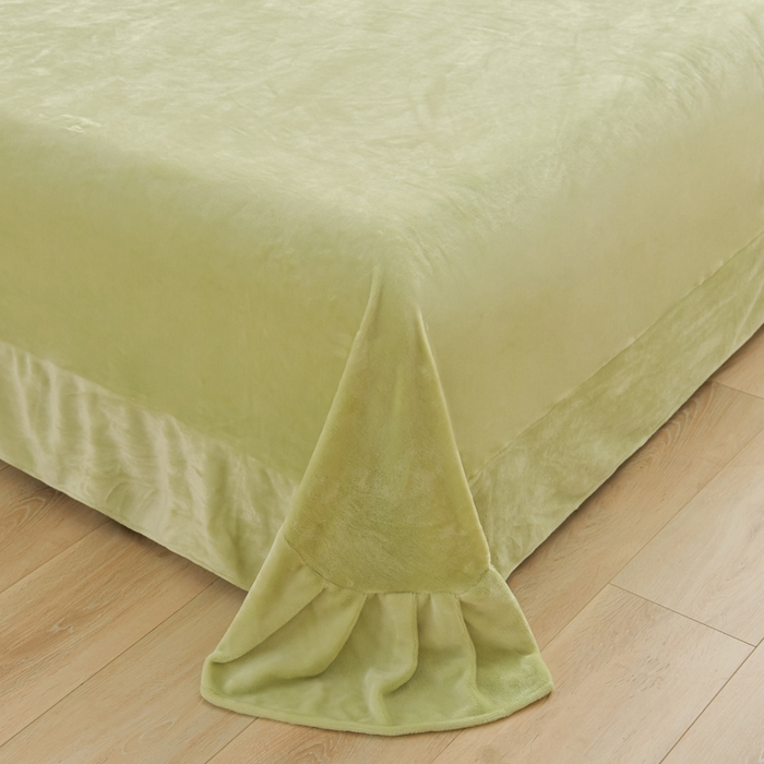 91家纺网 家纺一手货源 找家纺 畅畅家纺 2025新款亲肤舒适冬季保暖8斤重牛奶绒6D雕花绒床单四件套 花霏