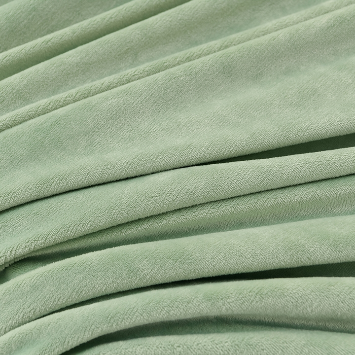 91家纺网 家纺一手货源 找家纺 畅畅家纺 2025新款亲肤舒适冬季保暖8斤重牛奶绒6D雕花绒床单四件套 花甜蜜意-绿