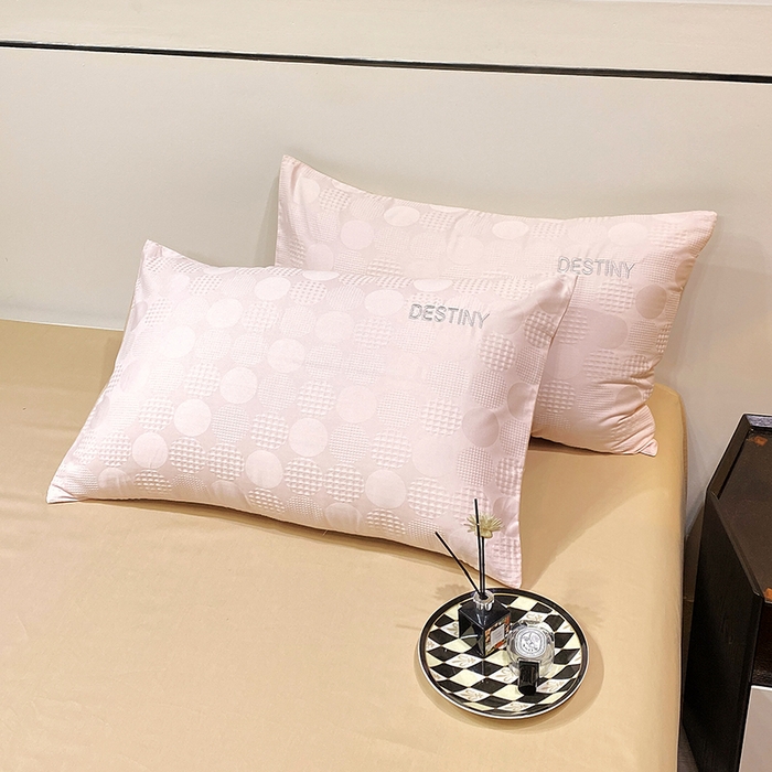 91家纺网 家纺一手货源 找家纺 小叮当家纺仓储工厂店 2025新款秋冬(热买家秀不断货)A类母婴级亲肤全棉纯棉华夫格提花纯棉刺绣四件套 团圆-粉玉