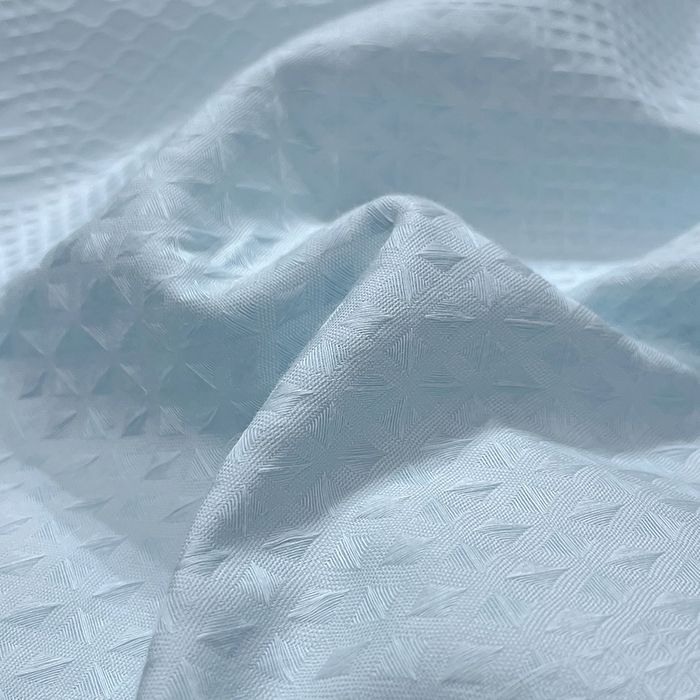 91家纺网 家纺一手货源 找家纺 小叮当家纺仓储工厂店 2025新款秋冬(热买家秀不断货)A类母婴级亲肤全棉纯棉华夫格提花纯棉刺绣四件套 华夫格-天兰