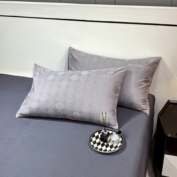 91家纺网 家纺一手货源 找家纺 小叮当家纺仓储工厂店 2025新款秋冬(热买家秀不断货)A类母婴级亲肤全棉纯棉华夫格提花纯棉刺绣四件套 团圆-中灰