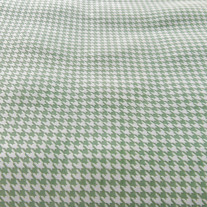 91家纺网 家纺一手货源 找家纺 畅畅家纺 2025新款亲肤舒适冬季保暖8斤重牛奶绒6D雕花绒床单四件套 千鸟格-绿