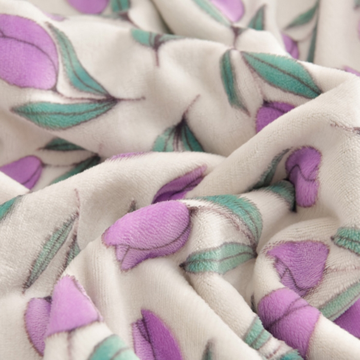 91家纺网 家纺一手货源 找家纺 畅畅家纺 2025新款亲肤舒适冬季保暖8斤重牛奶绒6D雕花绒床单四件套 郁金香