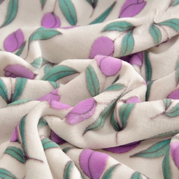 91家纺网 家纺一手货源 找家纺 畅畅家纺 2025新款亲肤舒适冬季保暖8斤重牛奶绒6D雕花绒床单四件套 郁金香